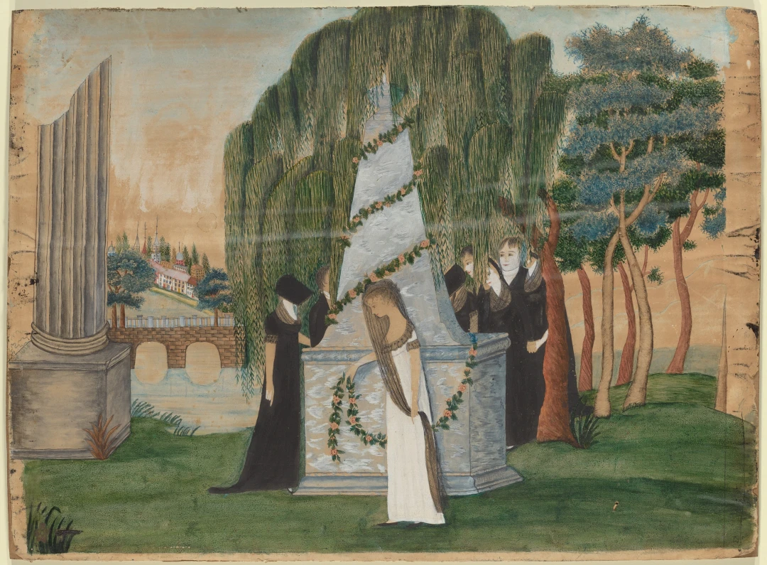 In Memoriam - Column at Left by Thomas Cole